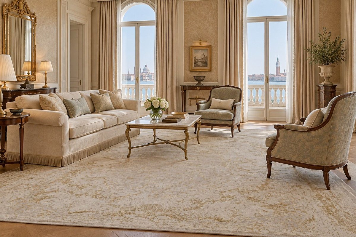 Interior with Cameo in a lobby (visualisation, AI-generated)