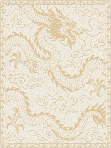 Rug design Imperial in Curry (visualisation, AI-generated)