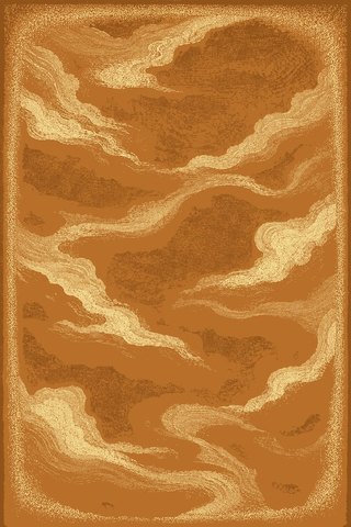 Rug design Agate in Amber & Ink (visualisation, AI-generated)