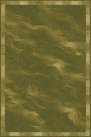 Rug design Smoke in Olive tonal (visualisation, AI-generated)