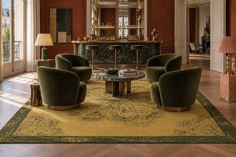 Interior with Seedhead in a bar (visualisation, AI-generated)