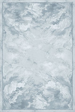 Rug design Brocade in Sky (visualisation, AI-generated)